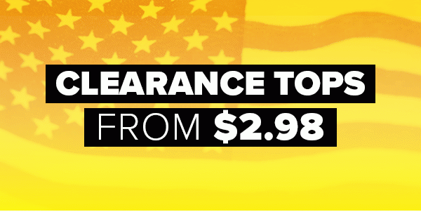 Shop Clearance Tops from $2.98