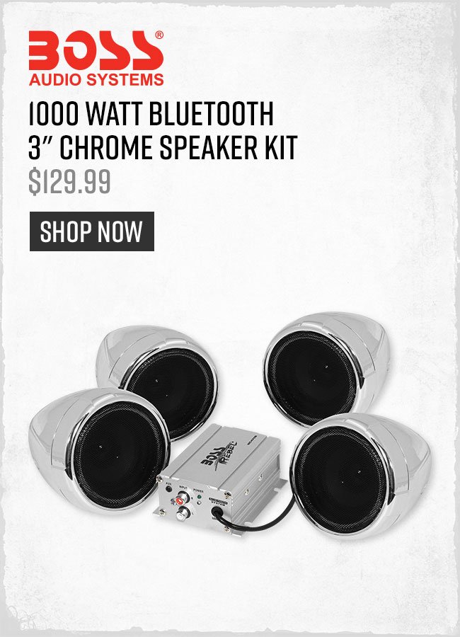 Boss Audio Systems 1000 Watt Bluetooth 3″ Chrome Speaker Kit