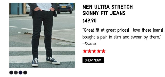 MEN ULTRA STRETCH SKINNY FIT JEANS