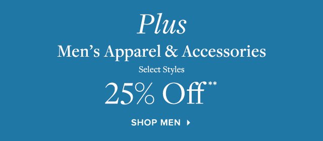 PLUS MEN'S APPAREL & ACCESSORIES | SHOP MEN