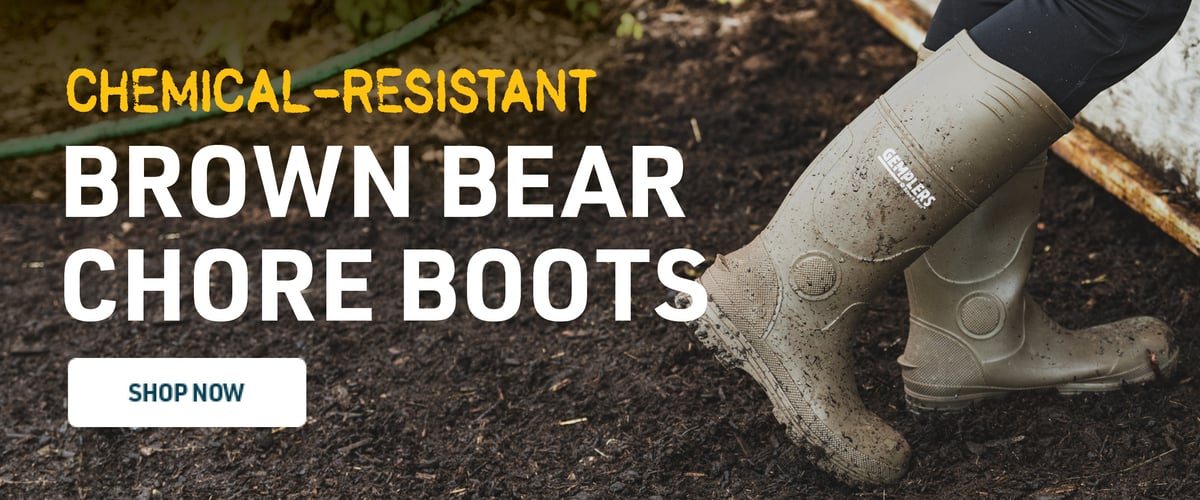 Chemical-resistant Brown Bear Chore Boots