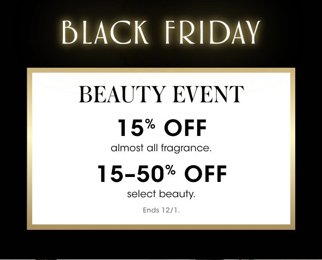 Black Friday Beauty Event
