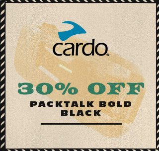 Cardo 30% off packtalk bold 