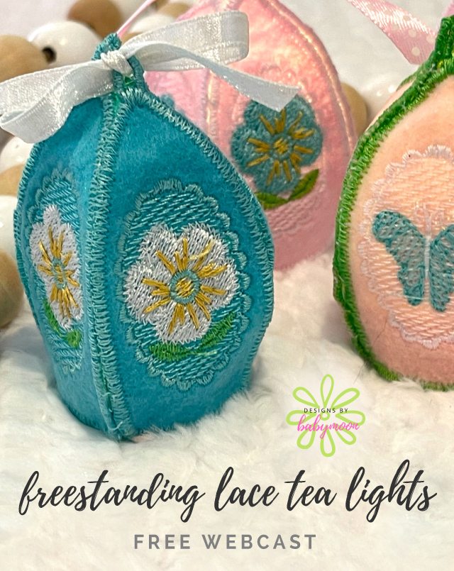Freestanding Lace Tea Lights Webcast