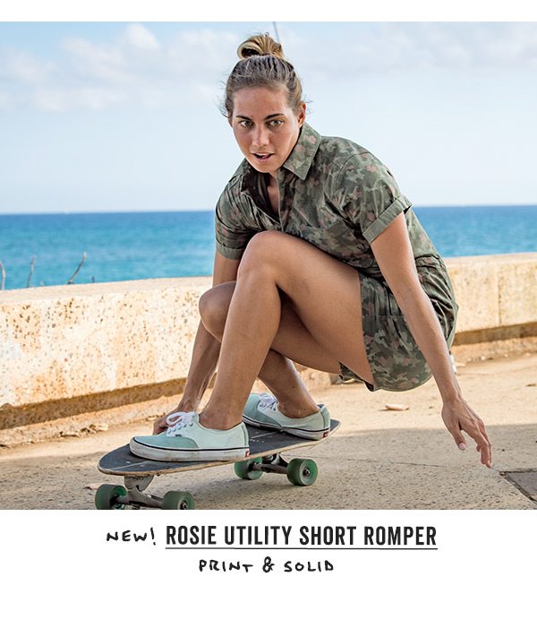 Shop the Rosie Utility Short Romper >