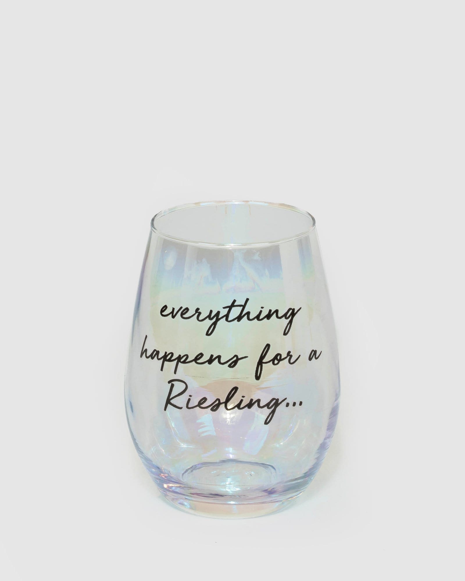 Image of Holographic Everything Happens For A Riesling Glass