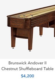 Shop Brunswick Andover II Chestnut Shuffleboard Table