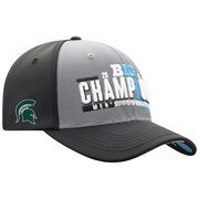 Michigan State Spartans Top of the World 2019 Big Ten Men's Basketball Conference Tournament Champions Locker Room Adjustable Hat – Graphite