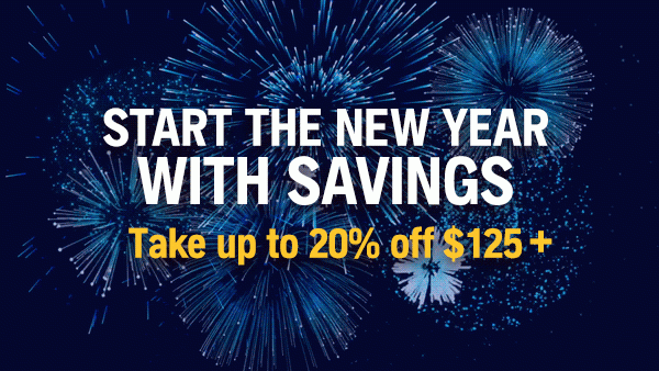 Start the new year with savings!