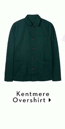 Kentmere Overshirt - Emerald Night Green