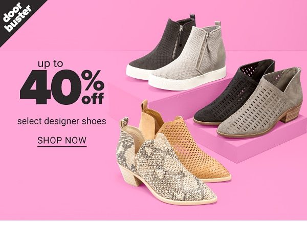 Up to 40% off select Designer Shoes - Shop Now