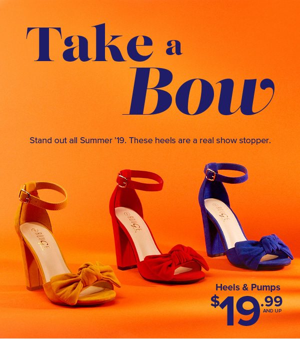 Shop Heels and Pumps $19.99 and Up