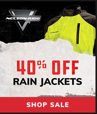 40% off rain jackets