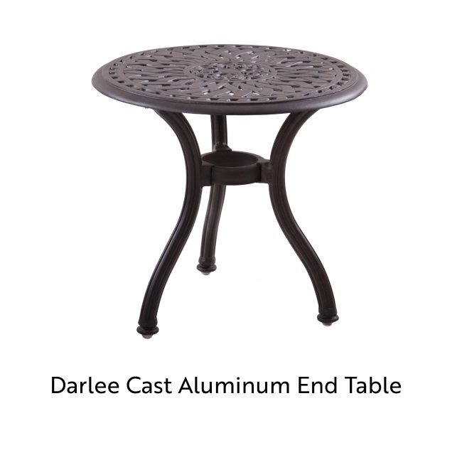Darlee Cast Aluminum End Table