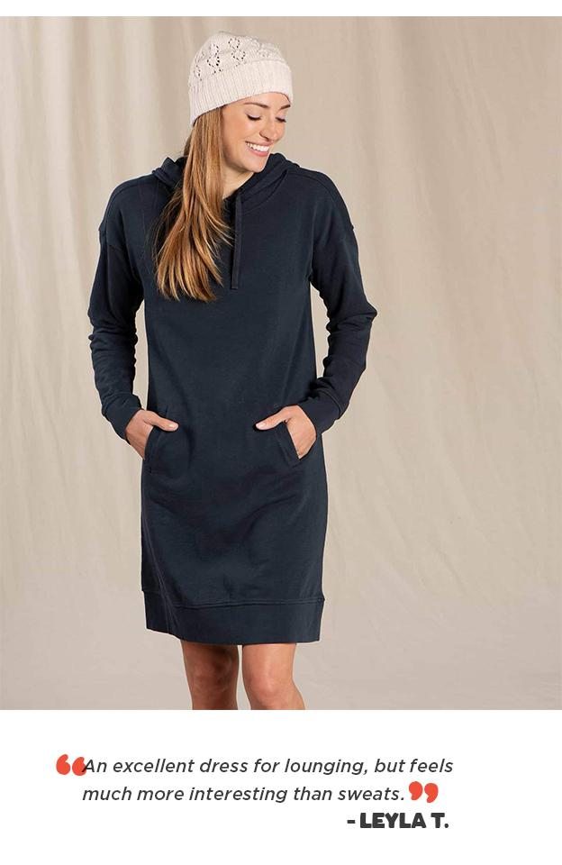"An excellent dress for lounging, but feels more interesting than sweats."