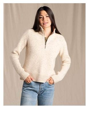 Women's Wilde Quarter Zip Sweater