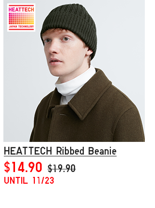 PDP15 - HEATTECH RIBBED BEANIE
