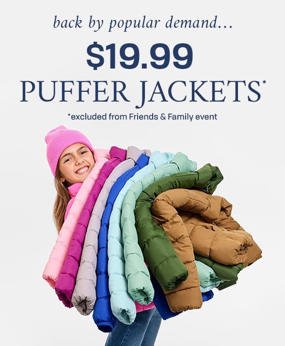 $19.99 Puffer Jackets