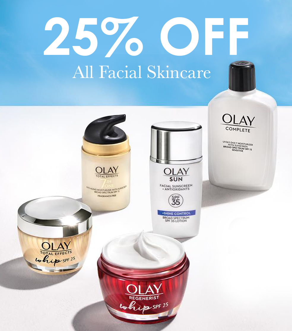 25% Off all facial skincare