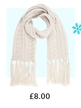 CREAM SCARF