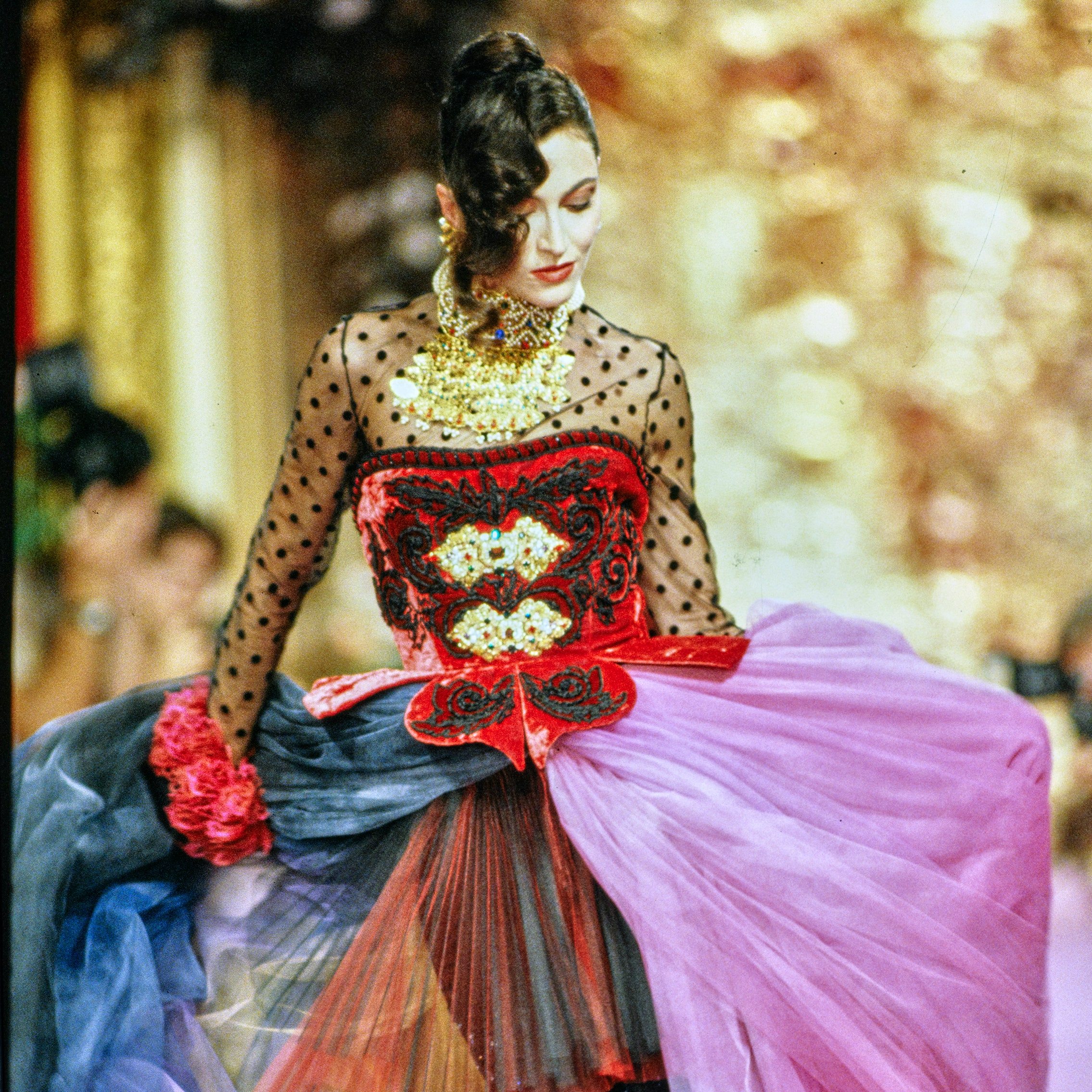 Yes He Can-Can: See Christian Lacroix’s Frolicking Fall 1989 Couture Show