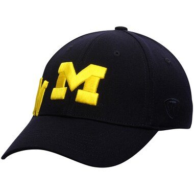 Top of the World Michigan Wolverines Navy Buster II 1Fit Flex Hat