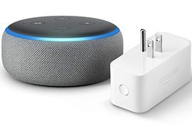 All-new Echo Dot (3rd Gen) Smart Speakers + Amazon Smart Plug