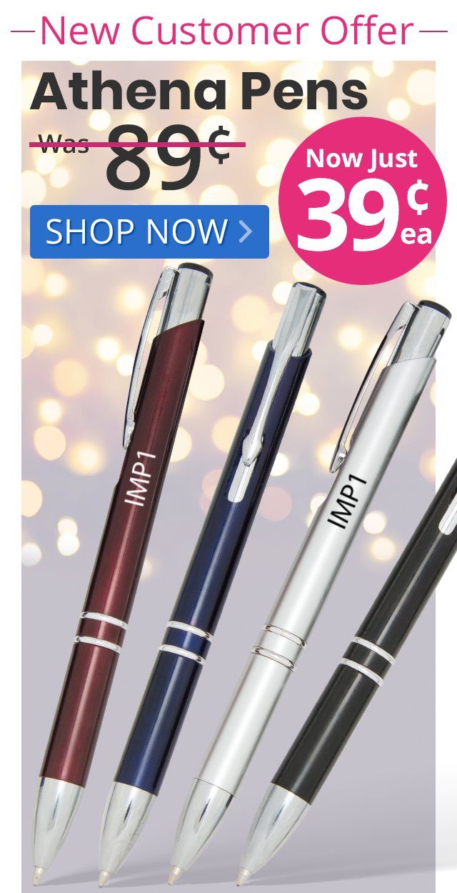 Athena Pens for only 39¢ each!