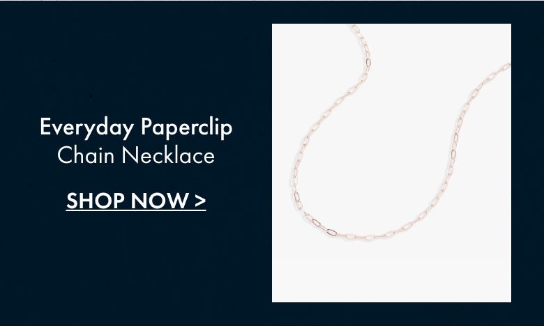 35% Off Everyday Paperclip Chain Necklace