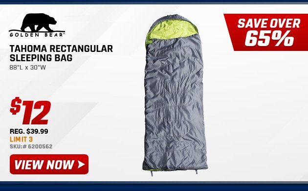 Golden Bear Tahoma Rectangular Sleeping Bag