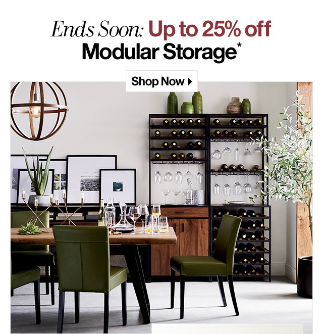 Ends Soon: Up to 25% Off Modular Storage