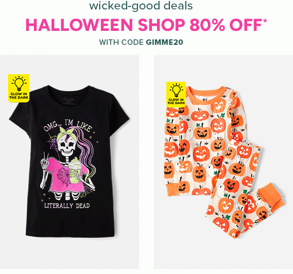 Up to 80% off Halloween Shop