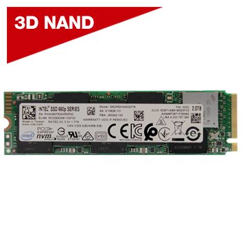 Intel 660p 2TB SSD 3D NAND QLC M.2 2280 PCIe NVMe 3.0 x4 Internal Solid State Drive