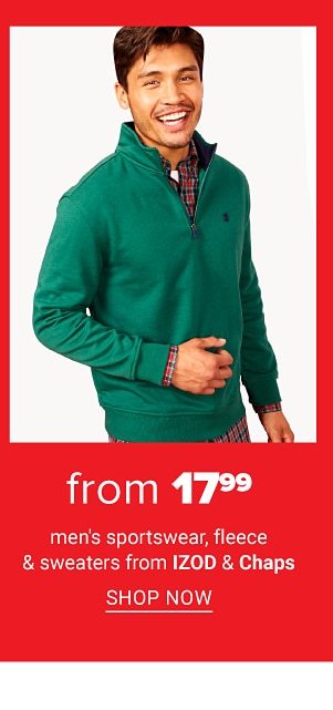 Men's sportswear, fleece & sweaters from IZOD & Chaps. Shop Now.