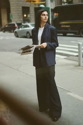 The Avery Pleated Wide-Leg Trousers