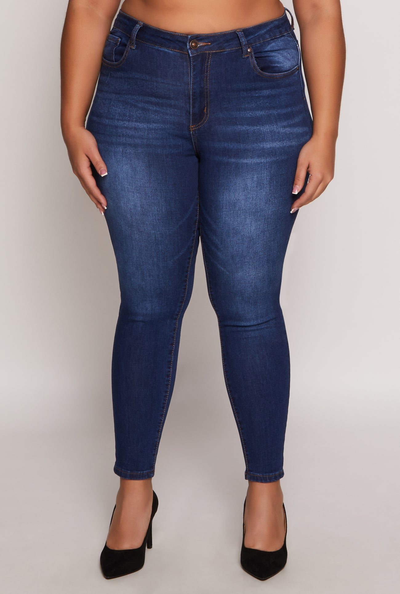 Plus Size WAX High Waisted Skinny Jeans