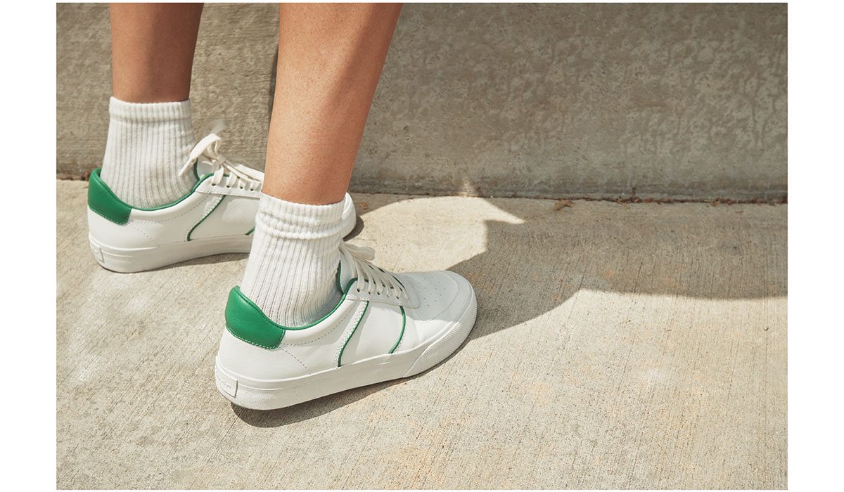 Harlow Leather Sneaker White Lawn