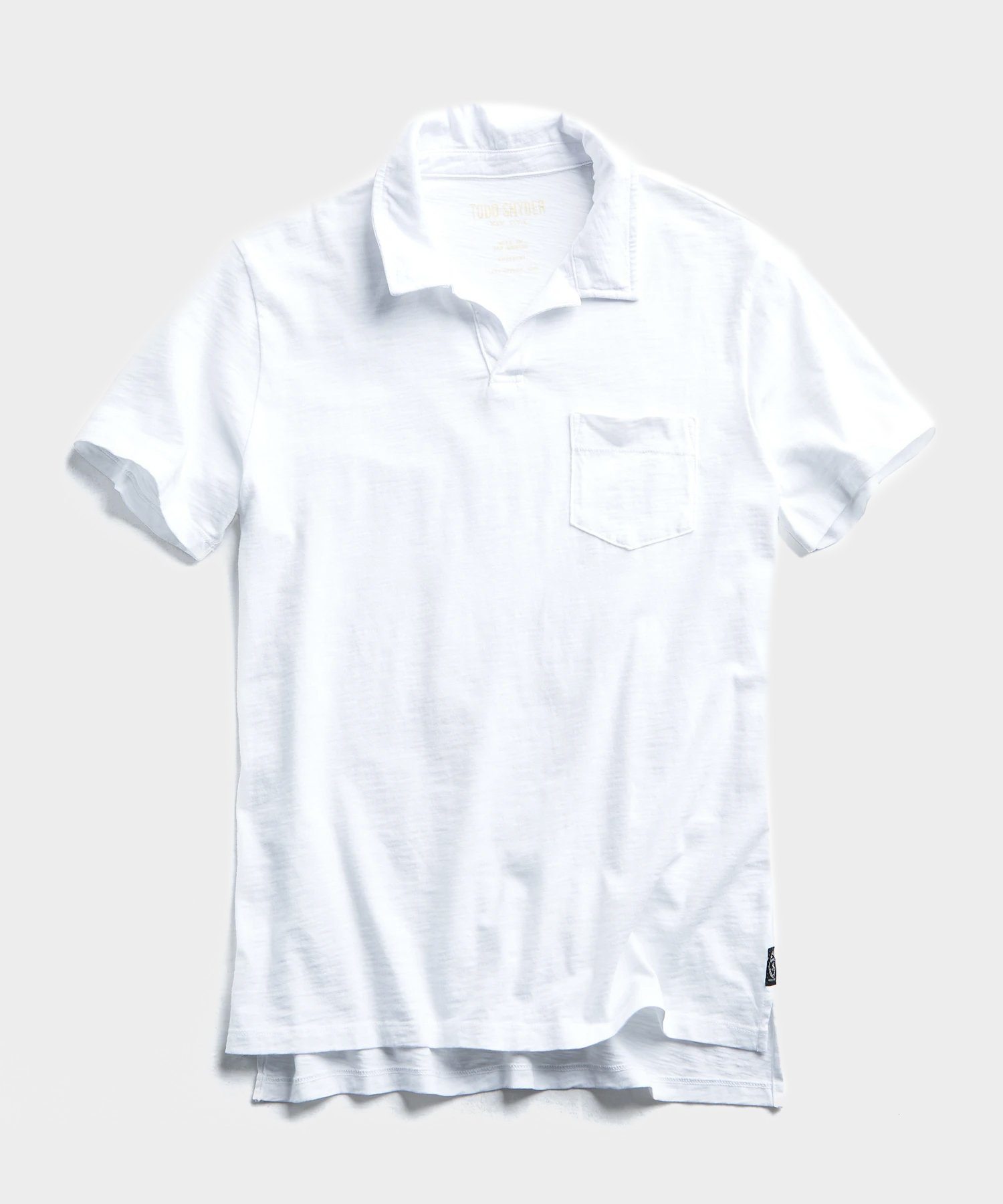 Image of Made in L.A. Slub Jersey Montauk Polo in White