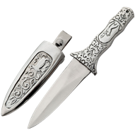 Silver Tapestry Boot Knife