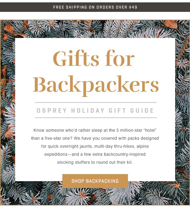 Shop Gifts for Backpackers