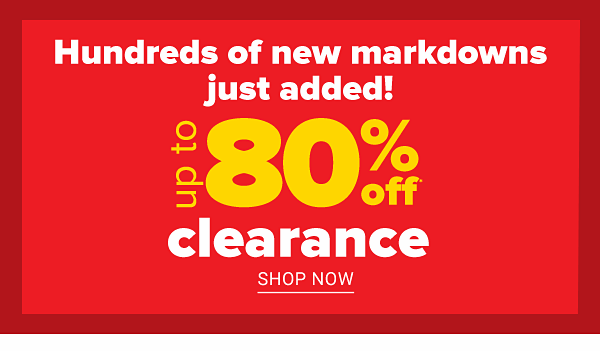 Thousands of new markdowns just added. Up to 85% off clearance. Shop Now.