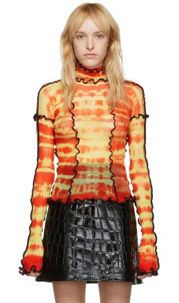ASAI - Ssense Exclusive Red And Yellow Hot Wok Turtleneck