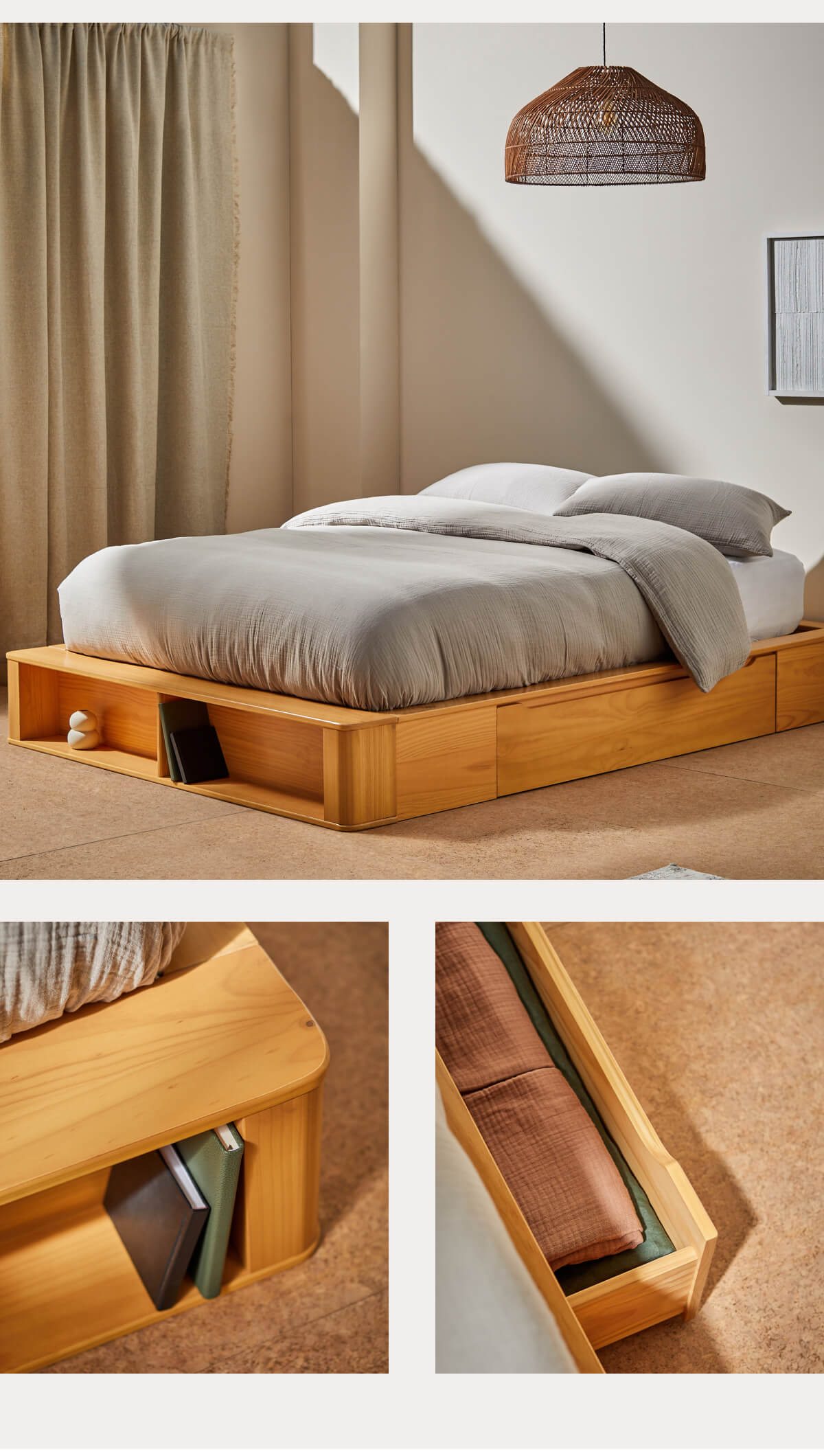 Shop Kano Platform Storage Bed