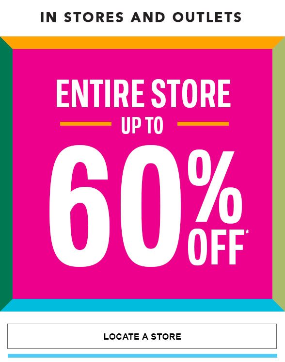 Up to 60% Off Entire Store