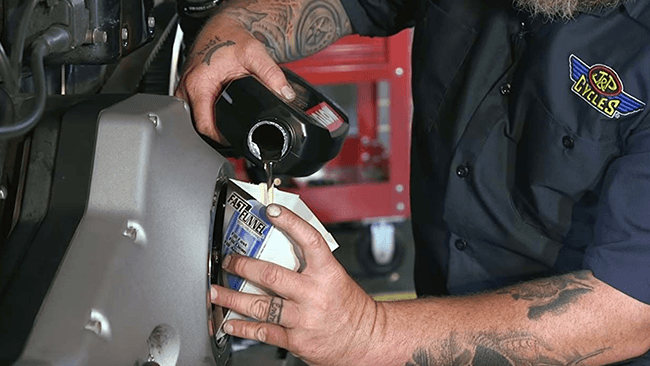 How to Change Primary OIl on a Harley Dyna