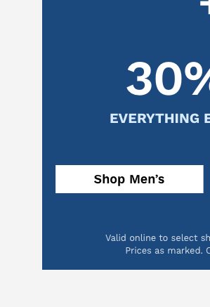 30% off Men's Bestsellers