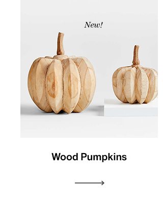 Wood pumpkins