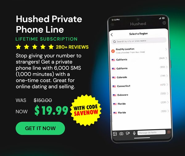 Hushed Private Phone Line: Lifetime Subscription