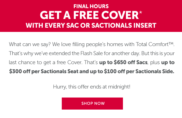 FINAL HOURS - SHOP NOW