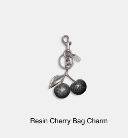 Resin Cherry Bag Charm